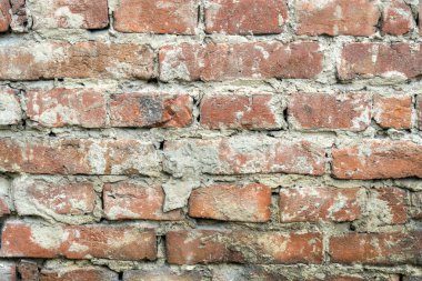 Dokulu arka plan eski grunge düzensiz tuğla duvar