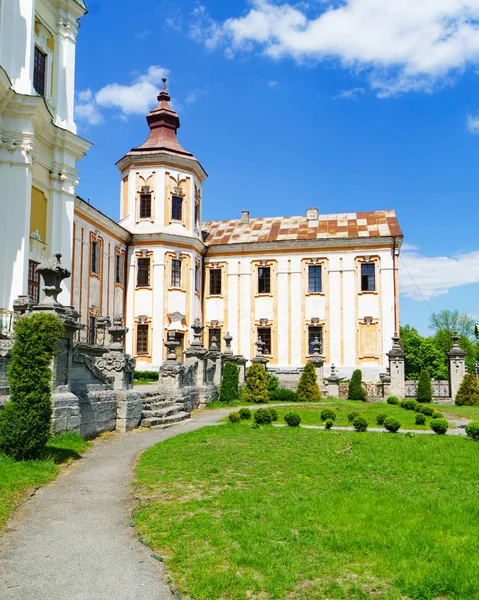 Old Churches Jesuit College Baroque Style Green Park Kremenets Ukraine Stock Photo