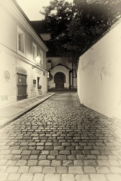 Prague Çek Cumhuriyeti Nin Başkenti Büyük Gizemli Sokakları Tarihi Ilçe — Stok fotoğraf