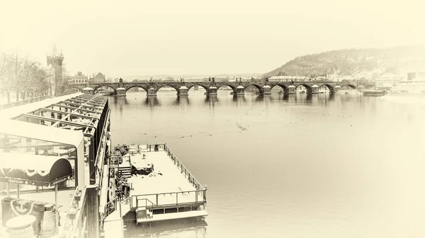 Prag Çek Cumhuriyeti Avrupa Birliği Bohemya Tarihsel Başkenti Büyük Şehirde — Stok fotoğraf