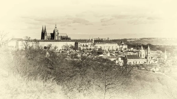 Praag Castle Een Kasteel Complex Praag Tsjechische Republiek Daterend Uit — Stockfoto