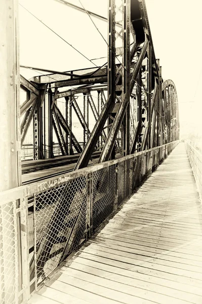 Die Eisenbahnbrücke Vysehrad Ist Eine Brücke Prag Der Tschechischen Republik — Stockfoto