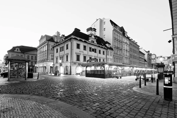 Seule Place Marché Préservée Dans Centre Vieux Prague Remonte 1232 — Photo