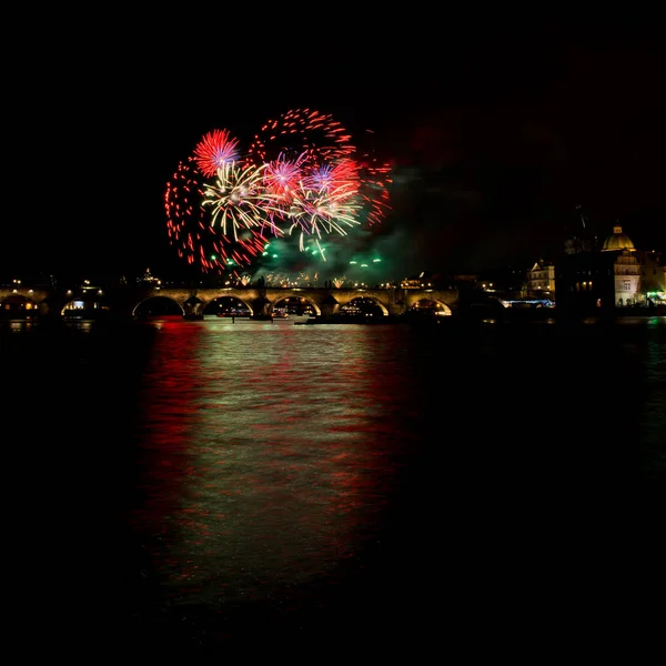 Prague welcomed the 2019 traditional fireworks to the New Year at 18.00. Its name is Prague Free or 30 years since the Velvet Revolution. The light show will show five pictures, each showing one stage of the journey to freedom in 1989.