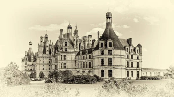 法国Loir Cher Chambord的Chateau Chambord — 图库照片