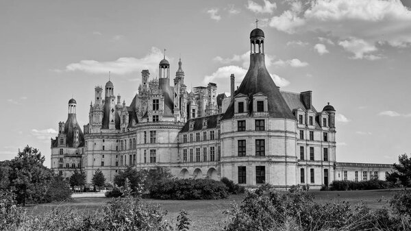 The Chateau de Chambord  in Chambord, Loir-et-Cher, France