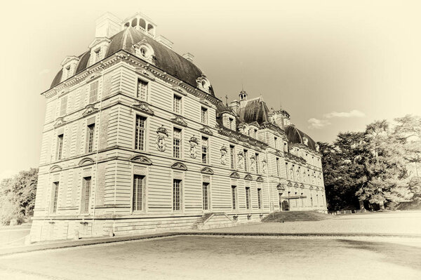 The Cheverny Chateau is a Loire Chateau in the village of Cheverny, a few kilometers south of Blois, in the department of Loir-et-Cher in the Center-Val de Loire, France.