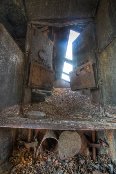 Urbex Henschel Steamer Tren Para Limpieza Nieve Ferrocarril Abandonado Estacionado — Foto de Stock