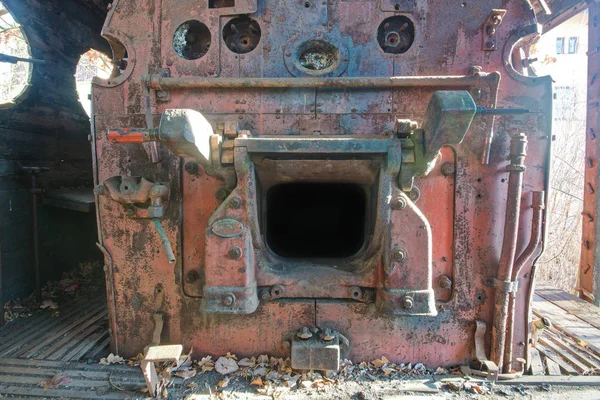 Urbex Henschel Steamer Tren Para Limpieza Nieve Ferrocarril Abandonado Estacionado — Foto de Stock