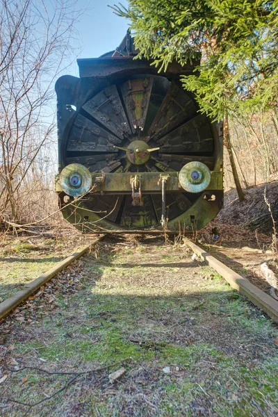 Urbex Henschel Steamer Train Pour Nettoyage Neige Sur Chemin Fer — Photo