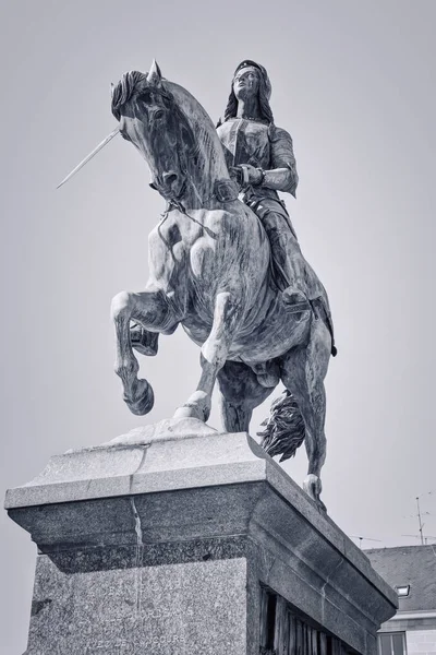 Jeanne Arc Smeknamnet Maid Orlans Anses Hjältinna Frankrike För Sin — Stockfoto