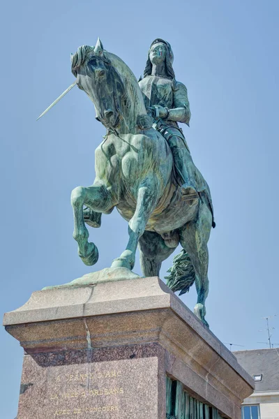 Joan Arc Genannt Die Magd Von Orlans Wird Wegen Ihrer — Stockfoto