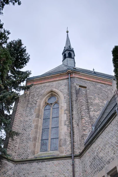 비노흐라디 바츨라프 예배당 스타일에 1897 만들어진 교회입니다 그것은 프라하 비노흐라디의 — 스톡 사진
