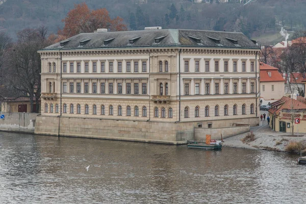Liechtenstein Palace Baroque Palace Located Left Bank Vltava River Lesser — Stock Photo, Image