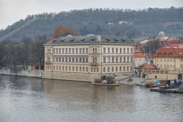 Liechtenstein Palace Baroque Palace Located Left Bank Vltava River Lesser — Stock Photo, Image