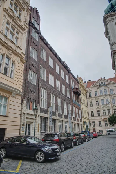 Stence House Art Nouveau House Salvator Street Prague Built 1909 — стоковое фото