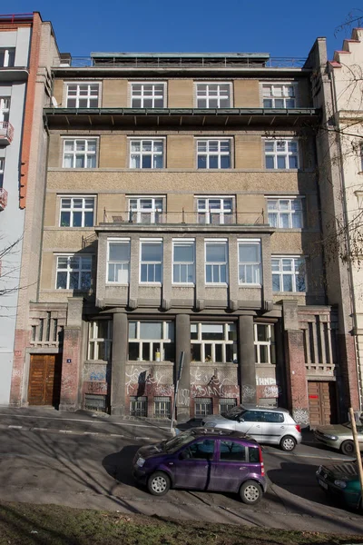 Maison Construite Pour Éditeur Prague Leichter Est Située Avant Maison — Photo