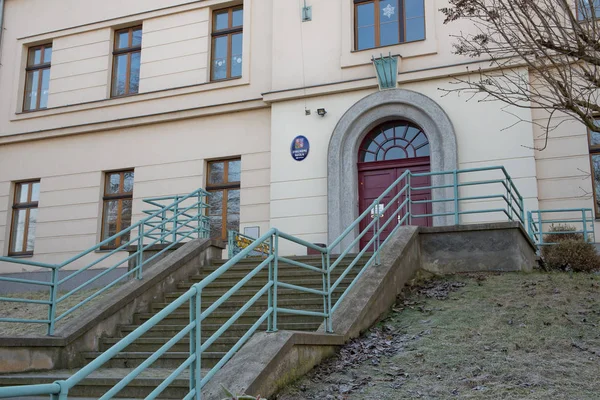 École Diable Caractère Une École Municipale Son Fondateur Est Prague — Photo