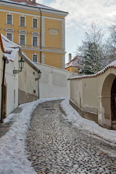 Nouveau Monde Dans Quartier Hradcany Prague Est Situé Nord Ouest — Photo