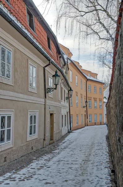 Nouveau Monde Dans Quartier Hradcany Prague Est Situé Nord Ouest — Photo