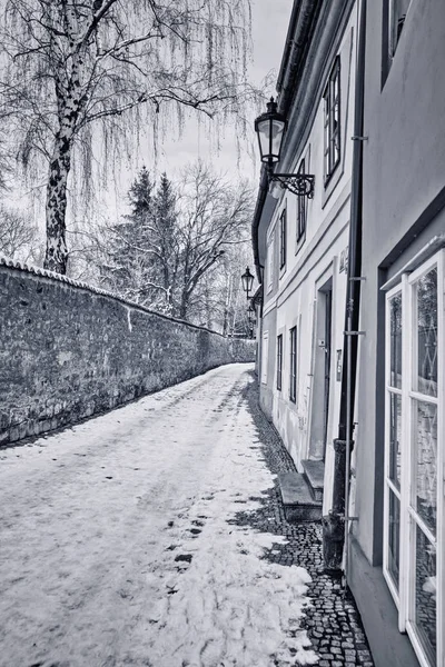 Nuovo Mondo Nel Quartiere Hradcany Praga Trova Nord Ovest Del — Foto Stock