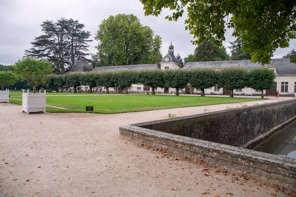 Chateau Chenonceau Французское Шампанское Реке Шер Недалеко Небольшой Деревушки Шенонсо — стоковое фото