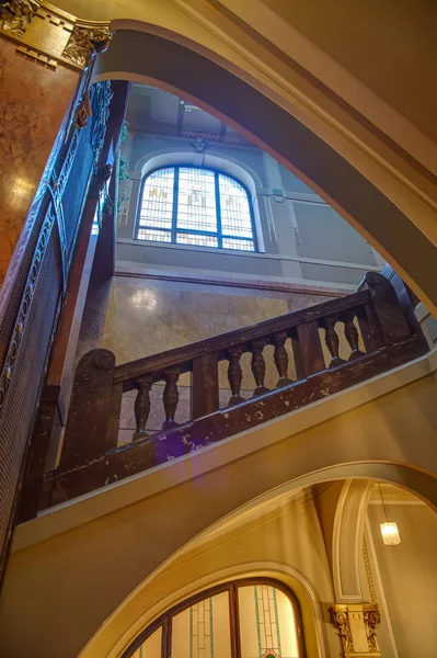 Municipal House Prag Ünlü Bir Konser Mekanı Olan Smetana Hall — Stok fotoğraf