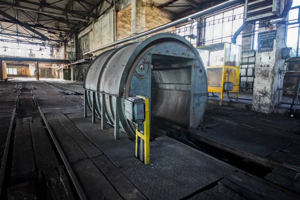 Miniera Centrum Una Miniera Carbone Bruno Chiusa Che Trova Nella — Foto Stock