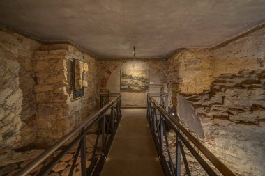 Aralık 2003'te, Matematik ve Fizik Cu Fakültesi'nin Küçük Şehir binası yeniden inşa edilirken, birinci kattaki bir odanın altındaki duvarlı alanda dolgunun kaldırılmasına yeni bir damızlık oluşturma niyetiyle başlandı.