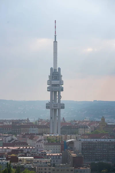 Bâtiment Cetin Est Complexe Immobilier Situé Zizkov Dans Quartier Prague — Photo