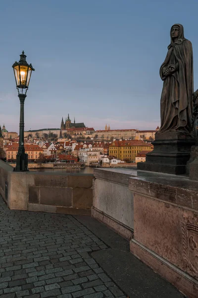 Die Karlsbrücke Ist Eine Historische Brücke Über Die Moldau Prag — Stockfoto