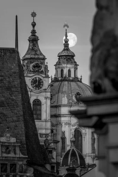 Pleine Lune Est Phase Lunaire Lorsque Lune Apparaît Pleinement Éclairée — Photo