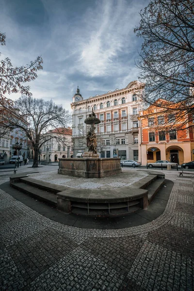 Fonte Wimmer Monumento Classicista Imóvel Fonte Água Cidade Velha Praga — Fotografia de Stock