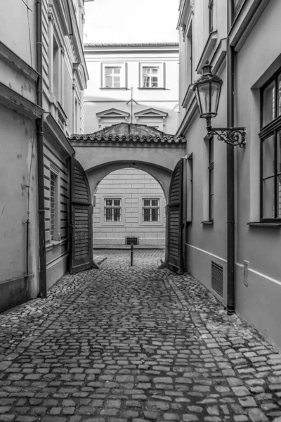 Praga Stolica Największe Miasto Republiki Czeskiej Charakteryzuje Się Siecią Wąskich — Zdjęcie stockowe