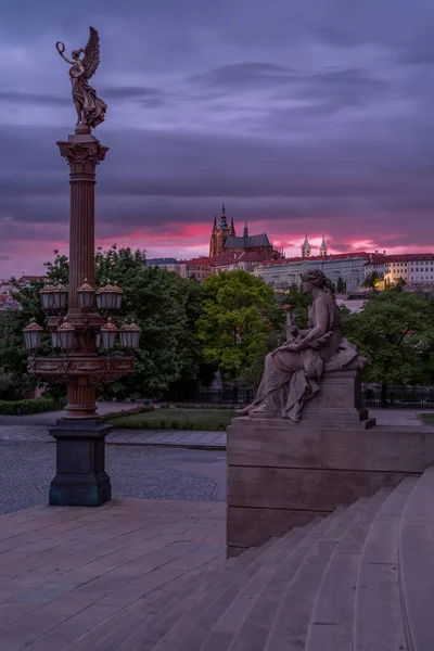 Praga Capital Ciudad Más Grande República Checa Calles Misteriosas Barrio — Foto de Stock