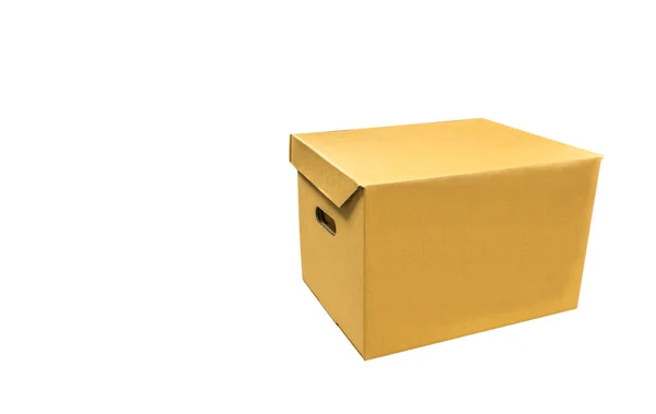 Cardboard Boxes Isolate White Background — Stock Photo, Image