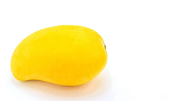 Nahaufnahme Mango Isoliert Auf Weißem Hintergrund — Stockfoto