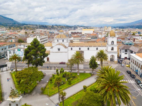 Latacunga Equador Maio 2018 Construído Estilo Românico 1700 Está Localizado — Fotografia de Stock