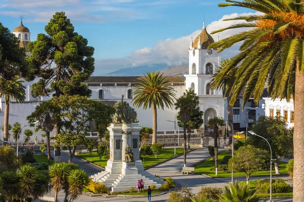 Latacunga Ecuador May 2018 Built Romanesque Style 1700 Located Central — Stock Photo, Image