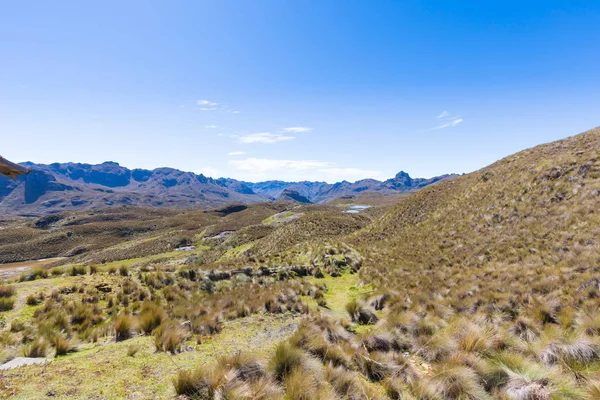 Vista Panorámica Del Parque Cajas Cuenca Ecuador — Foto de Stock