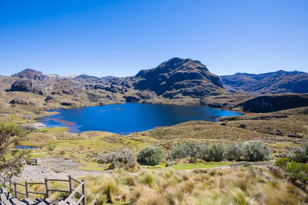 Top View Lake Cajas Park Cuenca Ecuador — Stock Photo, Image