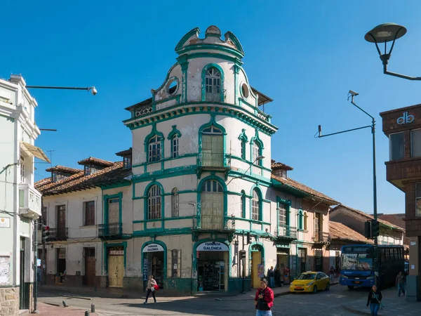 Ecuador Juni 2018 Detta Typisk Kolonial Palats Den Historiska Cuenca — Stockfoto