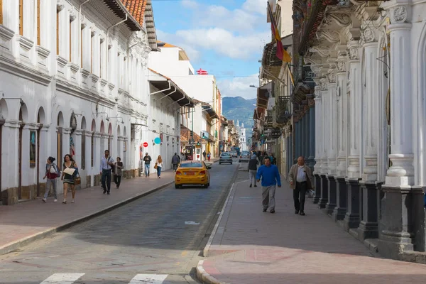 Equador Junho 2018 Esta Rua Simon Bolivar Localizada Centro Histórico — Fotografia de Stock