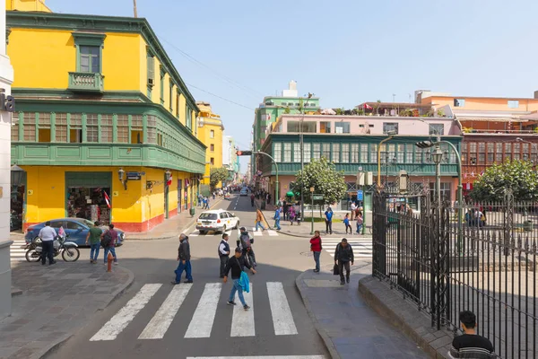 Pérou Juillet 2018 Marche Sur Place Saint Domingue Lima Cette — Photo