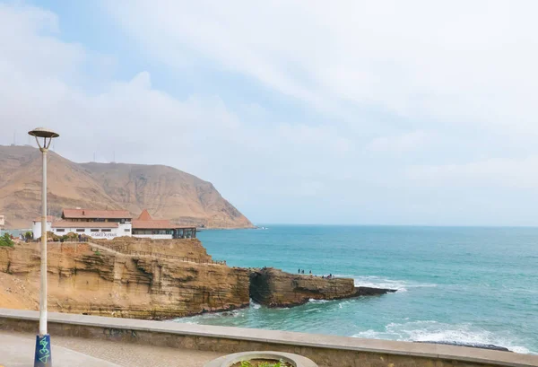 Peru Juli 2018 Klif Van Broeder Springen Lima Van Deze — Stockfoto