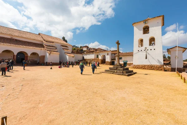 Chinchero Peru September 2018 Village Called Chinchero Province Cuzco Tourists — Stock Photo, Image