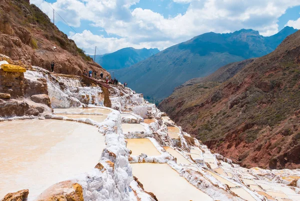 Panoramik Moray Africanâ Hala Günümüzde Çoğunlukla Hayvancılık Için Uygun Tuz — Stok fotoğraf