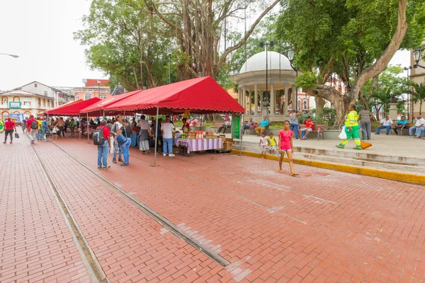 Ciudad Panamá Septiembre 2018 Largo Avenida Central Distrito Llamado Mayo — Foto de Stock