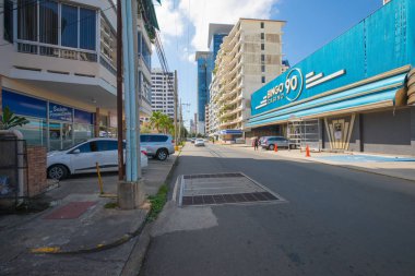 Panama city 25 Eylül 2018 şehrin bu bölgesi Obarrio denir ve çeşitli ticari faaliyetleri, ofisler, prestijli evleri ve bu büyük casino ile karakterizedir.