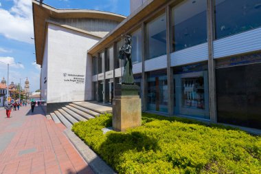 Bogota dış bina kütüphane Luis Angel Arango